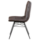  Coaster Furniture Aiken 107853 Upholstered Dining Side Chair - Brown IMAGE 4