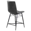 Coaster Furniture Aiken 107859 Upholstered Tufted Counter Chair - Charcoal IMAGE 7