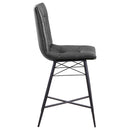  Coaster Furniture Aiken 107859 Upholstered Tufted Counter Chair - Charcoal IMAGE 8