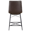  Coaster Furniture Aiken 107860 Upholstered Tufted Counter Chair - Brown IMAGE 6