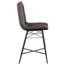  Coaster Furniture Aiken 107860 Upholstered Tufted Counter Chair - Brown IMAGE 8