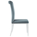  Coaster Furniture Beaufort 109452 Upholstered Dining Side Chair - Steel Grey IMAGE 8