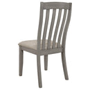  Coaster Furniture Nogales 109812 Wood Dining Side Chair - Coastal Grey IMAGE 3