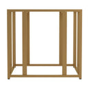  Coaster Furniture Adri 723607 Rectangular Glass Top Side End Table - Matte Brass IMAGE 4