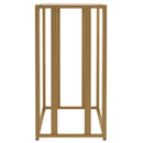  Coaster Furniture Adri 723609 Glass Top Entryway Sofa Console Table - Matte Brass IMAGE 3