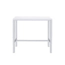  Coaster Furniture Natividad 182525 5-piece Pub Height Bar Table Set - White High Gloss IMAGE 3