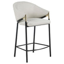  Coaster Furniture Chadwick 183436 Fabric Upholstered Counter Chair - Beige IMAGE 1