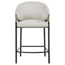  Coaster Furniture Chadwick 183436 Fabric Upholstered Counter Chair - Beige IMAGE 2