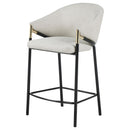  Coaster Furniture Chadwick 183436 Fabric Upholstered Counter Chair - Beige IMAGE 3