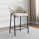  Coaster Furniture Chadwick 183436 Fabric Upholstered Counter Chair - Beige IMAGE 9
