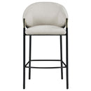 Coaster Furniture Chadwick 183437 Fabric Upholstered Bar Chair - Beige IMAGE 2
