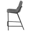  Coaster Furniture Earnest 183452 Upholstered Counter Chair - Grey IMAGE 4