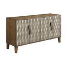  Coast2Coast Perry 51553 4 Door Buffet Sideboard Credenza with Fluted Textural Design IMAGE 1