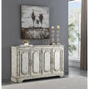  Coast2Coast Frost 51531 Distressed Finish Sideboard Credenza with 4 Doors IMAGE 4