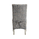  Coast2Coast Hopewell 51560 Set of 2 Gray Seagrass Accent Dining Side Chair with Grey Upholstered Cushion IMAGE 7