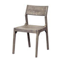  Coast2Coast Stone 53436 Set of 2 Solid Acacia Wood Angled Back Dining Chairs IMAGE 4