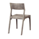  Coast2Coast Stone 53436 Set of 2 Solid Acacia Wood Angled Back Dining Chairs IMAGE 5