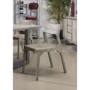  Coast2Coast Stone 53436 Set of 2 Solid Acacia Wood Angled Back Dining Chairs IMAGE 6