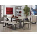  Coast2Coast Stone 53436 Set of 2 Solid Acacia Wood Angled Back Dining Chairs IMAGE 8