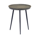  Coast2Coast Saul 53450 Solid Mango Wood and Iron Tripod Accent Side Table IMAGE 2