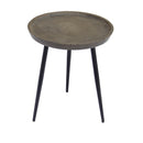  Coast2Coast Saul 53450 Solid Mango Wood and Iron Tripod Accent Side Table IMAGE 4