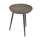  Coast2Coast Saul 53450 Solid Mango Wood and Iron Tripod Accent Side Table IMAGE 7