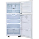  LG 30-inch, 20.2 cu.ft. Freestanding Top Freezer Refrigerator with Smart Diagnosis™ LTCS20020W IMAGE 9