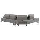  Coaster Furniture Arden 508888 Upholstered Sectional Sofa with Adjustable Back - Taupe IMAGE 6