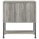  Coaster Furniture Claremont 183038 Sliding Door Home Bar Wine Cabinet - Grey Driftwood IMAGE 7