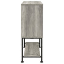  Coaster Furniture Claremont 183038 Sliding Door Home Bar Wine Cabinet - Grey Driftwood IMAGE 9