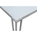  Coaster Furniture Pauline 193001 Rectangular 64-inch Glass Top Dining Table - Chrome IMAGE 4