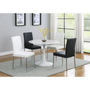  Coaster Furniture Arkell 193051 Round 40-inch Faux Marble Top Dining Table - White IMAGE 3