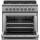  Fisher & Paykel 36-inch Freestanding Gas Range with Dual Flow Burners™ RGV3-366-L IMAGE 2