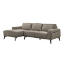 New Classic Furniture Lucca Leather 2 pc Sectional L9966-17L-SGR/L9966-20R-SGR IMAGE 2