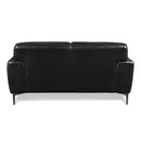  New Classic Furniture Carrara Stationary Leather Loveseat L986-20-BLK IMAGE 3