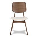  New Classic Furniture Oscar D1651 Wood Back Dining Chair - Walnut IMAGE 1