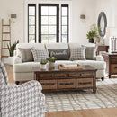  Coaster Furniture Glenn 511094 Upholstered English Arm Sofa - Light Grey and Grey IMAGE 1