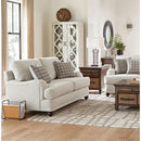  Coaster Furniture Glenn 511095 Upholstered English Arm Loveseat - Light Grey and Grey IMAGE 1