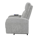  Coaster Furniture Howie 609402P Upholstered Power Lift Massage Chair - Grey IMAGE 4