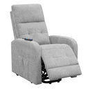  Coaster Furniture Howie 609402P Upholstered Power Lift Massage Chair - Grey IMAGE 9