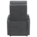  Coaster Furniture Howie 609403P Upholstered Power Lift Massage Chair - Charcoal IMAGE 8