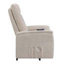  Coaster Furniture Henrietta 609405P Upholstered Power Lift Massage Chair - Beige IMAGE 3