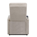  Coaster Furniture Henrietta 609405P Upholstered Power Lift Massage Chair - Beige IMAGE 5