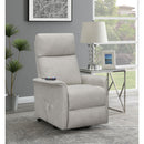  Coaster Furniture Herrera 609407P Upholstered Power Lift Massage Chair - Beige IMAGE 11