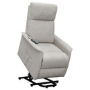  Coaster Furniture Herrera 609407P Upholstered Power Lift Massage Chair - Beige IMAGE 4