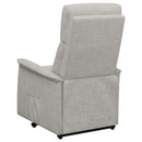  Coaster Furniture Herrera 609407P Upholstered Power Lift Massage Chair - Beige IMAGE 7