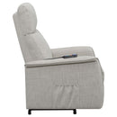  Coaster Furniture Herrera 609407P Upholstered Power Lift Massage Chair - Beige IMAGE 9