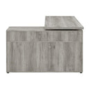  Coaster Furniture Hertford 804462 59-inch L-Shape Computer Desk - Grey Driftwood IMAGE 7