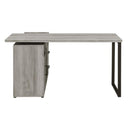  Coaster Furniture Hertford 804462 59-inch L-Shape Computer Desk - Grey Driftwood IMAGE 9