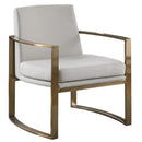 Coaster Furniture Cory 903048 Upholstered Arched Arm Accent Chair - Cream IMAGE 1